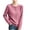 Pink, variant on Naotn Women Crew Neck Cable Knit Cardigan Sweaters Solid Color Long Sleeve Button Up Pullover Loose Fall Winter Tops