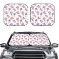 thumbnail image 2 of Balery 2 Piece Lavender Flowers Car Windshield Sun Shade|Foldable Front Windshield Shade for Car Front Window for Most Sedans SUV Truck-Large, 2 of 7