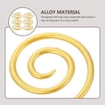 thumbnail image 3 of 6pcs Alloy Spiral Cable Knitting Needles Sweater Weaving Needles (Golden), 3 of 8