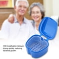thumbnail image 1 of Denture Container, ANGGREK Strong Denture Cups Bath False Teeth Storage Box Case With Filter Screen  Appliance Cleaning Container For Travel, 1 of 8