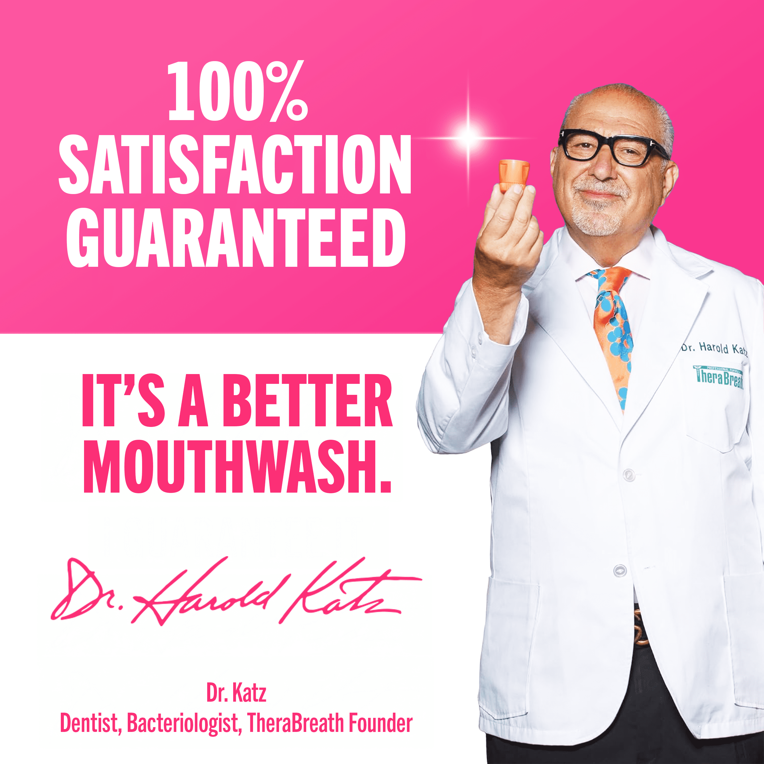 Rince-bouche au fluorure anticarie TheraBreath, Menthe étincelante, formulé par les dentistes, 473mL Therabreath Anticarie