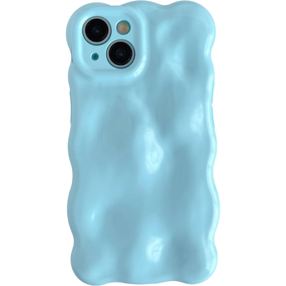 MYKOMI for iPhone 14 Case,Water Ripple Wave Meteorite Bubble Chrome Plating Electroplated Candy Phone Case