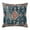 Orange Blue, variant on Throw Pillow Covers, Middle Century Decorative Throw Pillow Covers 18x18 Inch, Vintage Abstract Bohemia Tribal Pattern Blue Square Linen Pillow Cases for Couch/Living Room/Sofa