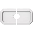 thumbnail image 2 of Ekena Millwork CMP12X6ED2-02000 2 in. ID x 4 in. Rectangle Emerald Architectural Grade PVC Contemporary Ceiling Medallion - 2 Piece, 2 of 4