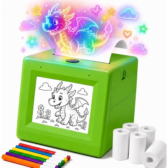 PixiPrint AI Sticker Printer for Kids Voice-Powered Drawing and Coloring Set