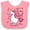 Pink and White, variant on Inktastic Daddy's Girl Unicorn Girls Baby Bib