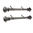 thumbnail image 2 of Domovina Chris 1.5 - inc  dia. Side Curtain Rod 12-20 inch long, Set of 2-Color:Black, 2 of 2