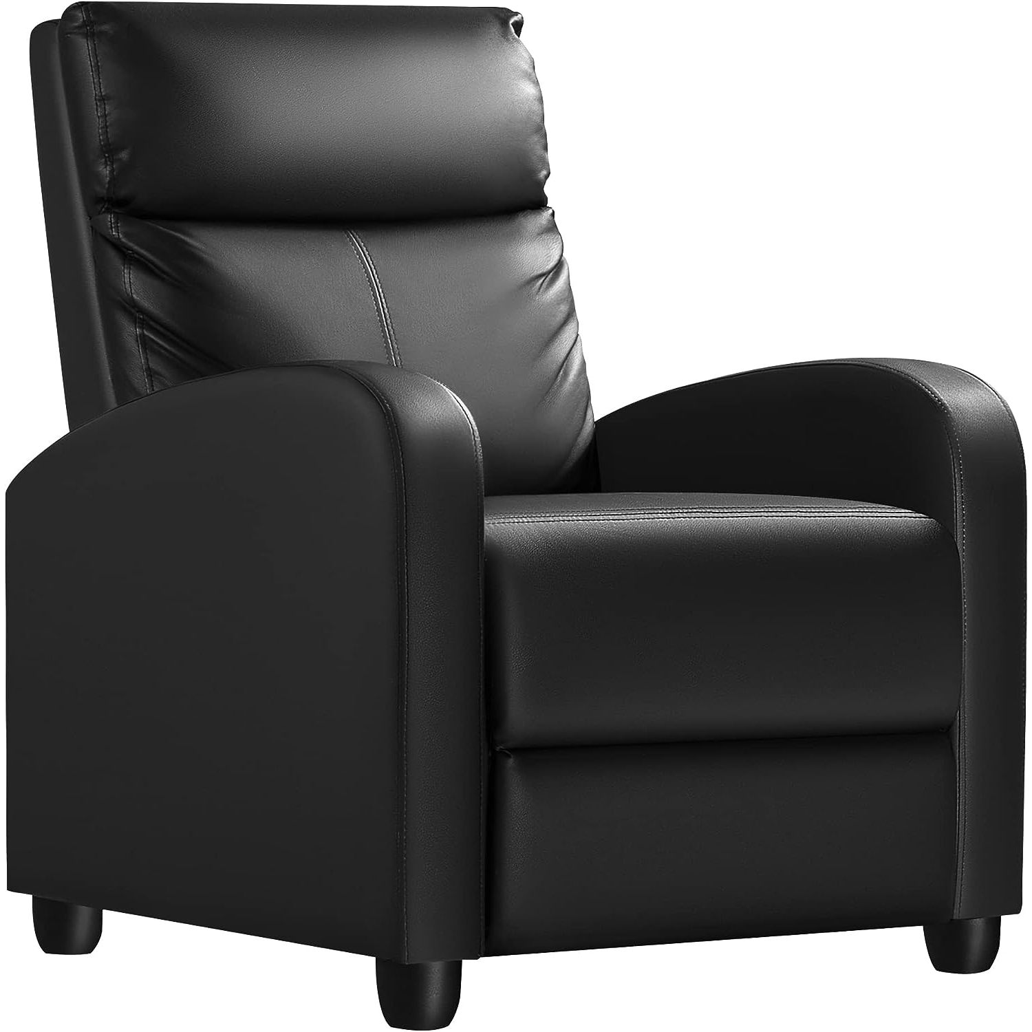 SEYATPOOL Recliner Chair Padded Seat Pu Leather for Living Room Single