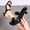Black, variant on Chunky Heels Sandals Short Heels Two Strap Leather Mule Sandals Slip On Block Heels for Party Dating Daily Work Black 8.5(41)