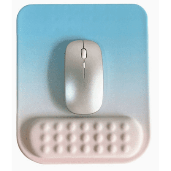 Mouse Pad with Wrist Support,Ergonomic Design Relief Carpal Tunnel Pain,Memory Foam Mouse Pad for Computer Desk with Non-Slip PU Base