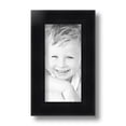 thumbnail image 2 of ArtToFrames 4" x 8" Satin Black Double Step Lip Picture Frame, 4x8 inch Black Wood Poster Frame (WOM-1418), 2 of 7