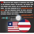 thumbnail image 3 of (x3) 3M Reflective Liberia Flag Stickers | Versatile & High Quality Safety Decals | Flag of Liberia Sticker Decals | Perfect for Hard hats, laptops, bikes, toolboxes and more!, 3 of 3