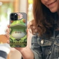 thumbnail image 5 of ONETECH EMPYRI Cute Funny Frog Doing Yoga Printed Phone Case for iPhone 14 Cases 6.1 Inch Clear Shockproof Phone Case Cover,Not Yellowing,Wireless Fast Charging, 5 of 5