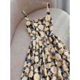 thumbnail image 3 of Vestido Largo Floral Con Tirantes Finos Multicolor Para Mujer, 3 of 30