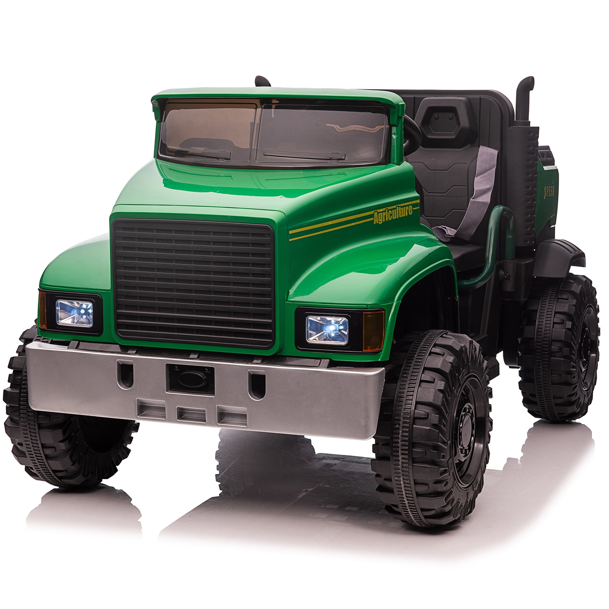 24V Kids Ride On Tractor Car with Remote Control & 2 Seater, 400W Motor