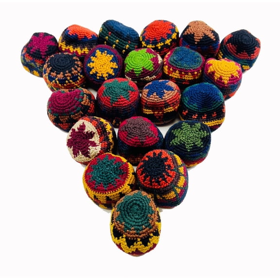 Guatemalan Hacky Sack Hand Sewn Vintage Footbag 1 Count