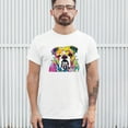 thumbnail image 3 of Tee Hunt Dean Russo Serious Bulldog T-Shirt Dog Best Friend Pet Paw Men's Tee, White, Large, 3 of 5