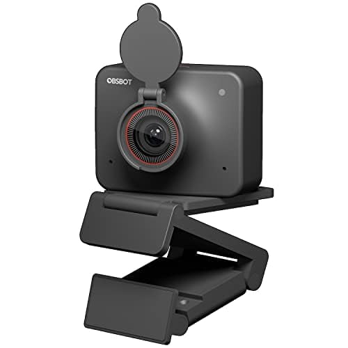 Webcam OBSBOT Meet Cámara web 4K con tecnología de inteligencia artificial con enfoque automático y micrófono
