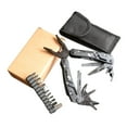 thumbnail image 3 of Stainless Steel Folding Multitool Pliers with Knife, Screwdriver, File, Bottle Opener & Saw - Compact 4.06" Outdoor Tool for Camping, Hiking, Emergencies & Daily Use, Includes Screwdriver Bits &, 3 of 6