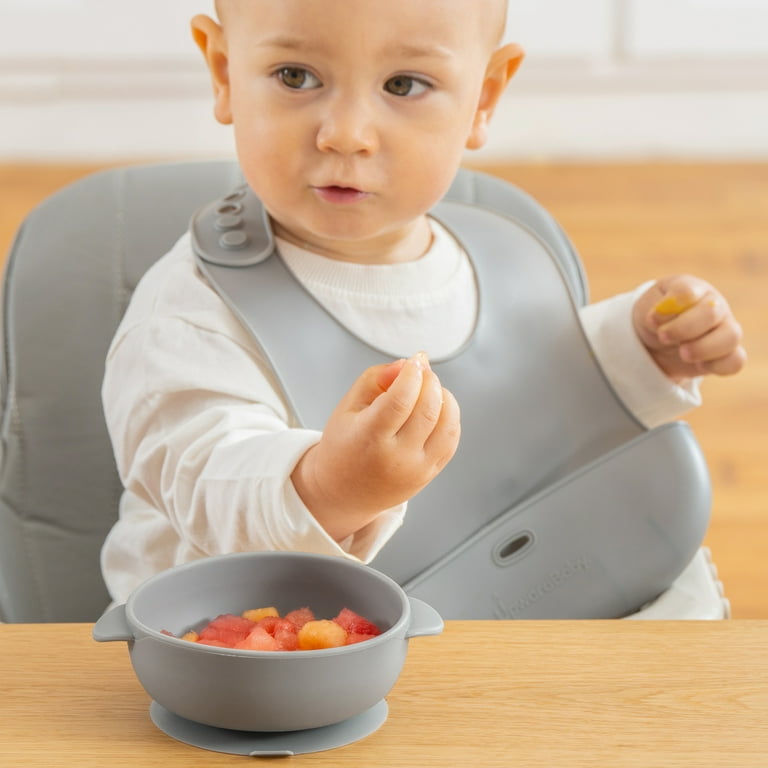 Upward Baby Silicone Bowl 3PC Set with Spoon Multi