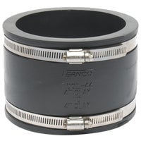 Fernco Schedule 40 4 in. Hub x 4 in. Dia. Hub PVC Flexible Coupling