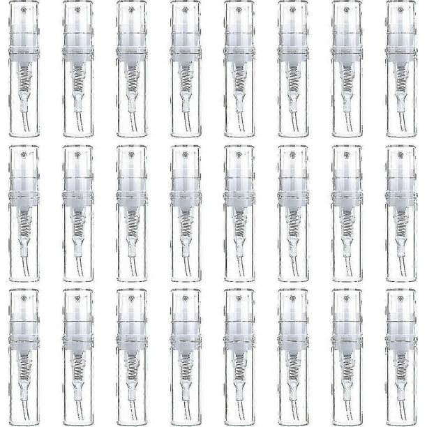 Set Of 50 Clear Plastic Spray Bottles 2ml For Perfumes And Cosmetics