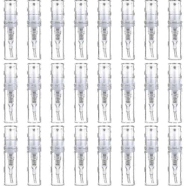 Set Of 50 Clear Plastic Spray Bottles 2ml For Perfumes And Cosmetics