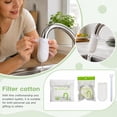 thumbnail image 3 of Faucet Filter Cotton Pads, Disposable Replacement Set Sediment Rust Removal Kitchen Sink Tap Water Purifier Core Clean Health Safety Home Plumbing Accessory Tool, 60 Cotton Pads + 10 Cable Ties, 3 of 3
