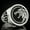 Silver, variant on Mens Two Tone Alloy Ring with Gemstones Electroplated Finish Retro Ring Wolf Claw Ring Fashion Jewelry Ring Statement