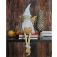 thumbnail image 4 of Northlight 26" White and Gold Sitting Girl Angel with Dangling Legs Tabletop Decor, 4 of 5