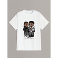 thumbnail image 3 of 1pc Men's Casual Polyester T-Shirt with Geometric Pattern Print, Round Neck, Short Sleeve, Regular Fit, Summer Tee - 180gsm Knitted Fabric Tee For Adult, Men, Women, Teen, Teenager, Adolescent,Youth, 3 of 8