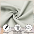 thumbnail image 5 of Uxcell Blackout Door Curtains French Side Door Window Curtain for Front Doors Tie Up Shade Stone Color 26" x 49" 1 Panel, 5 of 7
