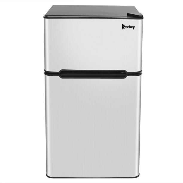 Mini Fridge, Low Noise Single Door Dorm Refrigerator with Freezer, 2