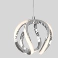 thumbnail image 3 of Artika Vivaldi Modern LED Pendant Light Fixture, Chrome, 3 of 5