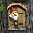 thumbnail image 3 of Design Toscano QL4281 Knothole Gnome Welcome Tree Outdoor Garden Resin Sculpture, 3 of 5