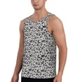thumbnail image 3 of Rocae Wild Animal Leopard Print for Men's Workout Tank Top Men's Running Tank Top Dry Fit Athletic Workout Tank TopsSmall, 3 of 9