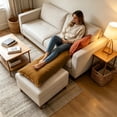 thumbnail image 6 of Long Body Support Pillow, Side Sleeping Leg Pillow, Segmented Filling Prevents Shifting, Soft Breathable Removable Cover, Multi Purpose Bed Cushion for Back, Waist Relief, Brown, 6 of 6