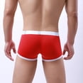 thumbnail image 5 of B91xZ sous-Vêtements pour Hommes, Boxeurs en Coton Respirant, Rouge TG, 5 of 5