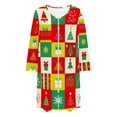 thumbnail image 6 of HUJlwoi Womens Christmas Robe Printed Long Sleeve Bathrobe Zipper Front House Coat Lounge Comfortable Sleepwear with Pockets, 6 of 7