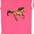 thumbnail image 4 of Inktastic Galloping Brown Horse-stylized illustration Boys or Girls Baby Bodysuit, 4 of 5