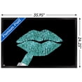 thumbnail image 3 of Tina Lavoie - Aqua Glitter Lipstick Wall Poster, 22.375" x 34" Framed, 3 of 5