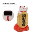 thumbnail image 3 of Gato que Agita con Energía Solar Adorno de Estatua de Gato de la Fortuna Decoración de Gato de la Suerte Gato Feliz con Panel Solar Lindo Encanto de ANGGREK  Otros, 3 of 8
