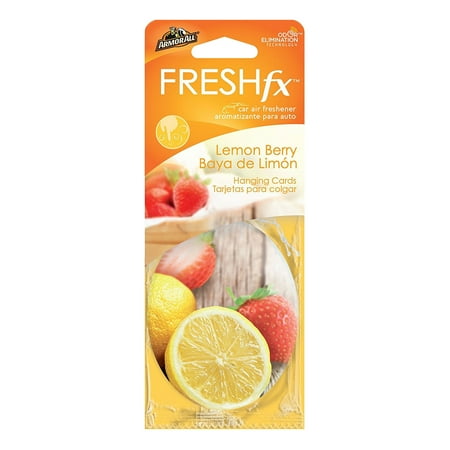 Lemon Berry - Armor All FRESHfx Car Air Freshener Hanging Card, 3-Count (Lemon Berry)