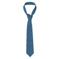 thumbnail image 2 of Xecao Bullfinches Print Tie For Men Necktie Woven Jacquard Neck Ties,Classic Men's Tie, 2 of 7