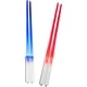 thumbnail image 1 of Palillos de sable de luz iluminados, palillos de sable de luz LED brillante para adultos, 2 pares de palillos de sable de luz reutilizables, regalos divertidos para hombres, azul y rojo, 1 of 5