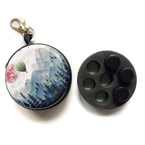 7 Bottles Round Essential Oil Storage Bag Essential Oil Organizer 1ml 2ml Bottle