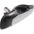 thumbnail image 3 of Exterior Door Handle Compatible with 1999-2005 Suzuki Grand Vitara Front or Rear, Passenger Side Sport Utility Chrome Lever with Smooth Black Bezel, 3 of 3