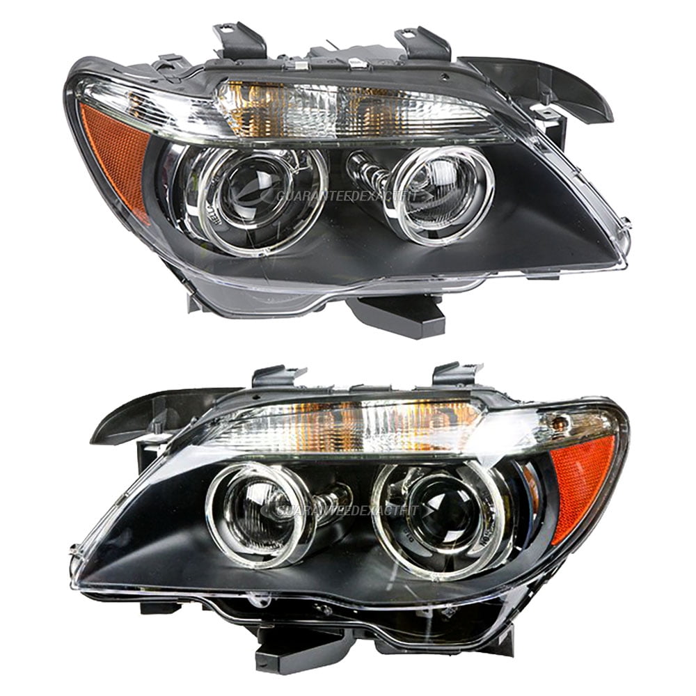 Pair Hella Headlight Assembly For BMW 745i 745Li 760i 760Li 750i 750Li ...