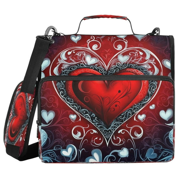 YAZAOO Zipper Binder trapper keeper Documents Organized Design Romantic Flourish Printed