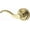 Lifetime Polished Brass, variant on Baldwin Pv.Cur.L.Trr Curve Privacy Leverset - Brass